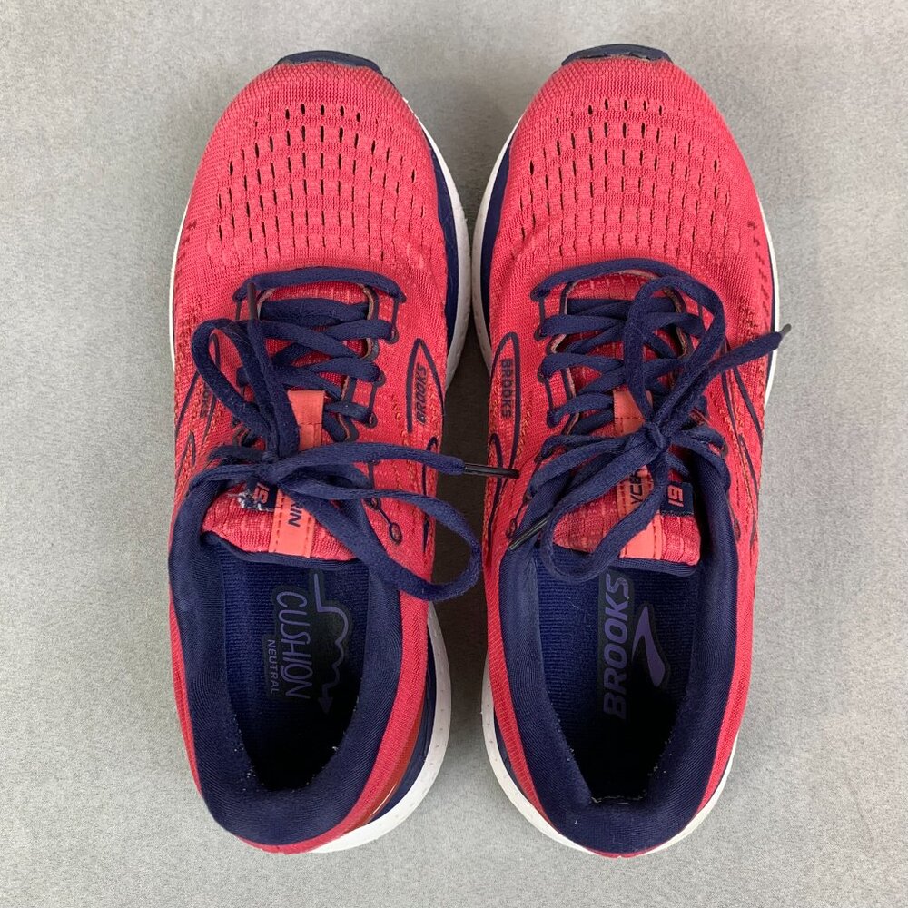 Brooks Womens Shoes Size 10 B Glycerin 19 Pink Purple Lightweight Running Gym - Picture 9 of 12